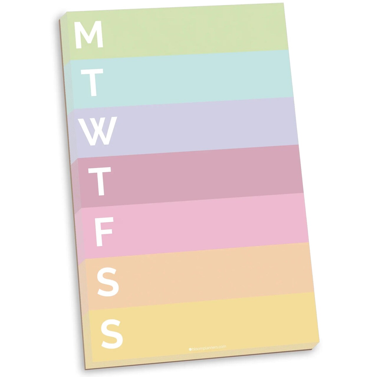 bloom daily planners Planning Pad, 6" x 9", Color Blocked Weekly Planner, Rainbow Sorbet